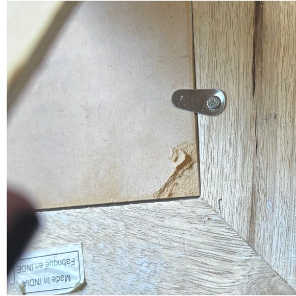 Distressed Wood Hammered Aluminum Picture Frame Rustic Farmhouse Cottage Core - Picture 4 of 5